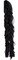 Glamorous 1920s Flapper Black Chiffon Feather Boa Costume Accessory